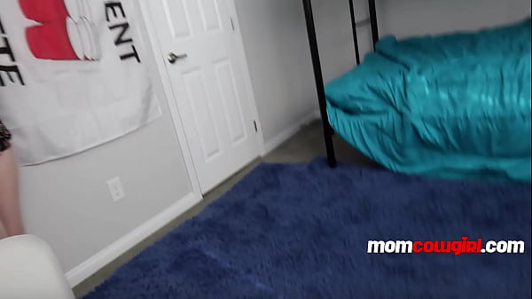 Stepmom Rewards Me With Cowgirl Position Wearing Fishnets | MomCowgirl