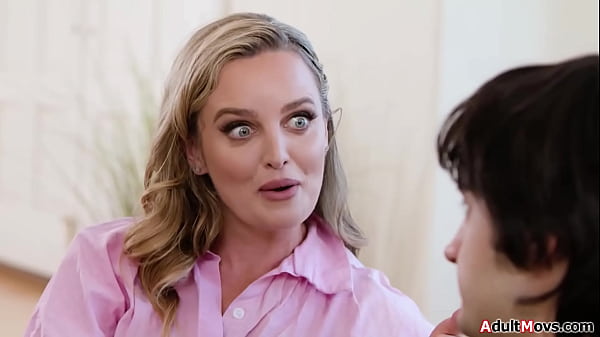 Stepmom Charlie Forde goes along with stepsons idea to get pregnant.Blindfold she gets her pussy licked and fucked until she finds out its her stepson